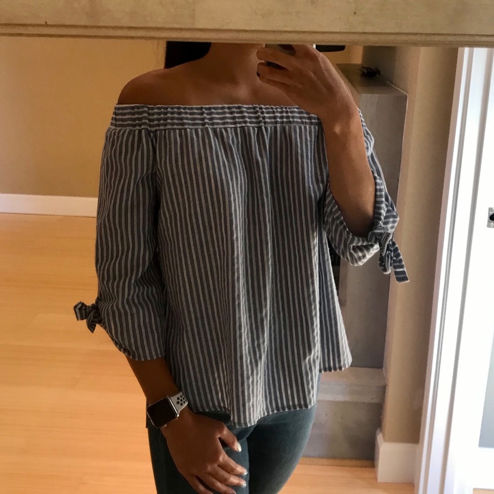 Striped Long Sleeved Blouse